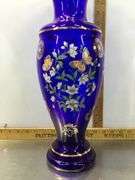 Norleans Bohemian Style Cobalt Blue Tall Vase