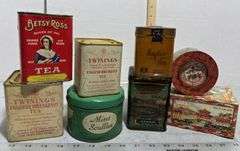 Betsy Ross, Ross, May Fair, Twinings Tea Tins