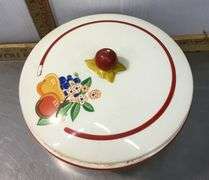 1940’s Bake Oven Dish, Sugar Bowl, and 2 Hall’s Superior Mixing Bowls