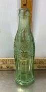 Vintage Beverage Bottles & 7 Striped Iced Tea Glasses