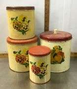 Box Of Tins and Kitchen Canisters