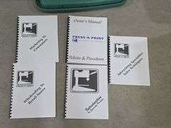 Precision Press A Print Screen Printing System with Accessories