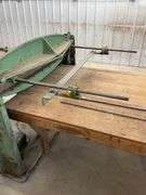 Peck, Sto & Wilcox Model 152-P 52'' Electric Tin Shear W/ Extra Blades & Outfeed Table