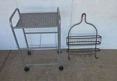 Small Computer Desk, Dish Rack