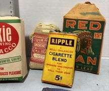 Collection of Red Man & Other Varieties of Tobacco Products
