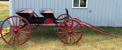 Horse Drawn Two Bench 76” X 38” Buggy