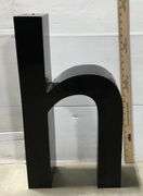 Black Facade Letter - Lowercase H