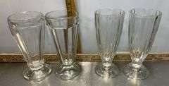 3 Matching Glass Lamp Shades, Sundae Ice Cream Glasses, Wall Light & Tree Candy Glass