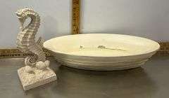 Power Strips, Rags, Sea Horse, Frame Holders, Tongs & Wooden Boat Bowl