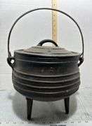Swain Albatross Three Legged Cast Iron Cauldron No. 2