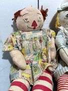 American Indian Doll & Homemade Raggedy Ann & Andy Dolls