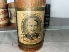 Edison Gold Moulded Records Cylinder Echo All Over The World