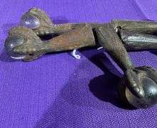 5 Pc. Antique Iron Claw & Glass Ball Furniture Feet