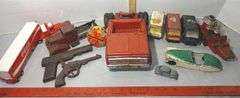 Hubley Kiddie Toy Car, Three Tonka Rescue Van's,1930's Hubley Cast Iron Fire Pumper Truck & More
