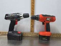 3 Drills with Batteries and Chargers