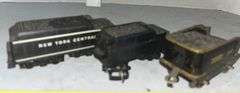 Lionel HO Train Engine #6096, Three Coal Tenders & Marx Toy Handcart