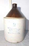 Antique Stoneware Whiskey Jug From Old Kentucky Whiskey Co. of Detroit Michigan