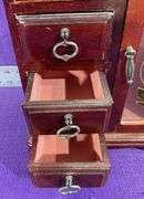 4 Drawer Wood Jewelry Box