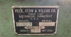 Peck, Sto & Wilcox Model 152-P 52'' Electric Tin Shear W/ Extra Blades & Outfeed Table
