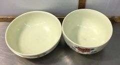1940’s Bake Oven Dish, Sugar Bowl, and 2 Hall’s Superior Mixing Bowls