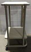 Anthro Two Tier Cart -42.5”x21.5”x2”-28” Clearance on Bottom Shelf