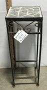 Tile Top Plant Stand  22” Tall 8”x8”