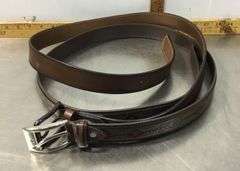 2 Men’s Leather Belts (one size 44)