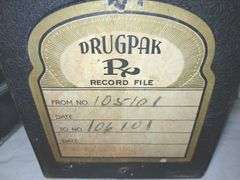 Vintage Medical Devies and Metal File Box