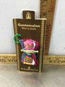 Trinket Box, Tie Clips, Cuff Links, Earrings, Pins, Watch and Guatemala Worry Doll