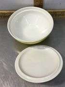 1940’s Bake Oven Dish, Sugar Bowl, and 2 Hall’s Superior Mixing Bowls