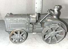 McCormick Deering Cast Iron Tractor & Cast Iron Dump Truck