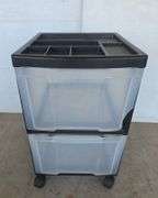 2 Drawer Cart on Wheels, 3 Drawer Colorful Cart