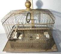 1920's Hendryx Brass Bird Cage