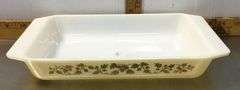 PYREX Horizon Blue and Gold Acorn Casserole Dishes