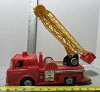 Marx Fire Trucks, Bulldozer, Playart Toy Fire Truck & Other Toys