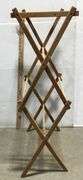 Small Folding Drying Rack and Vintage Wood Ironing Board
