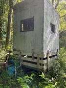 5'x5' Hunting Shack Mounted to Trailer Buyer Responsible for Removal