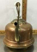 Copper/Brass/Porcelain Tea Kettle Made in Holland