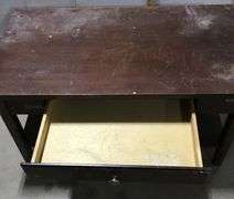 Dark Wood Coffee Table with Drawer