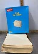 Box of Binders, Boxes of Staples (full), Clipboard, Note Pads, Box of 3 Tab Folders & More
