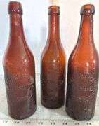 Biewer’s Brewery Amber Beer Bottles From Mt Clemens Michigan