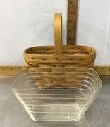 Small Longaberger Basket With Insert