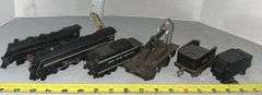 Lionel HO Train Engine #6096, Three Coal Tenders & Marx Toy Handcart
