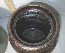 Two Stoneware Crocks