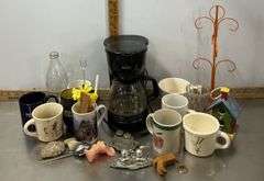 Rival Coffee Maker(works), Hankies, 8mm Reels, Vtg. S & P Shakers, Shaver (works) & Much More