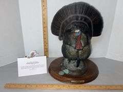 Bronze Wild Turkey Sculpture “Ridge Road Gobbler” 791/2500