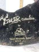 “Devil Mountain Rams” Resin & Faux Bronze Pantina Sculpture- Dick Idol Collection by Big Sky Carvers