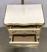 Gold Trimmed Antique Night Stand