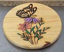Handmade Butterfly Lazy Susan