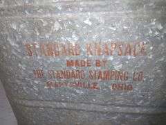 Galvanized Standard Knapsack by the Standard Stamping Co in Marysville Ohio